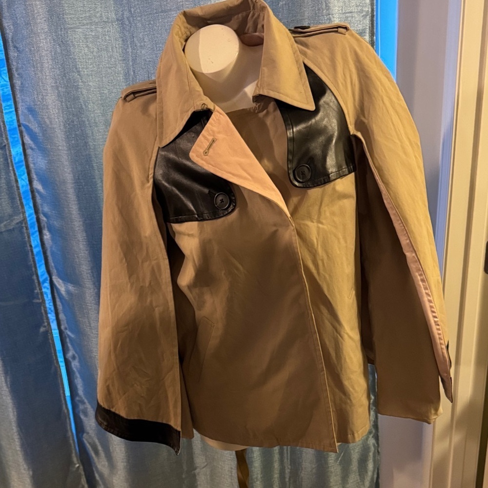 Victoria's Secret Tan and Black Cape Jacket
